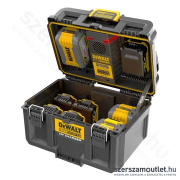DEWALT TOUGHSYSTEM 2.0 Duál akkumulátor töltő és tároló láda