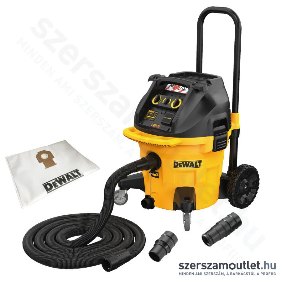 DEWALT DWV905M-QS Ipari száraz-nedves porszívó (M) (2200W/38L)