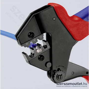 KNIPEX Krimpelő-rendszerfogó cserélhető krimp profilokhoz (betét nélkül) 200mm (97 43 200 A)
