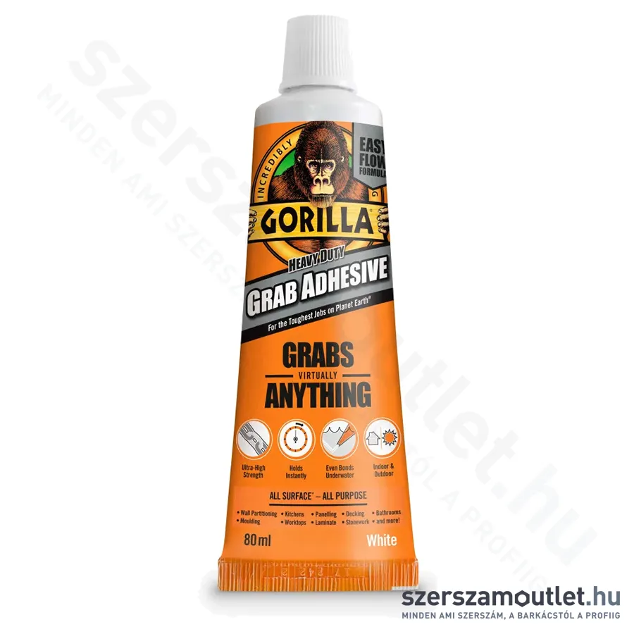 GORILLA HEAVY DUTY GRAB Extra erős építési ragasztó 80ml (2044300)