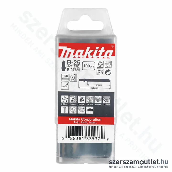 MAKITA Szúrófűrészlap L100mm Z9 B25 (100db) (B-07755)