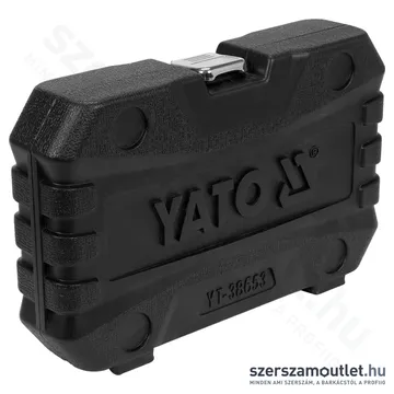 YATO Hatlapú, spline dugókulcs készlet racsnival 1/2