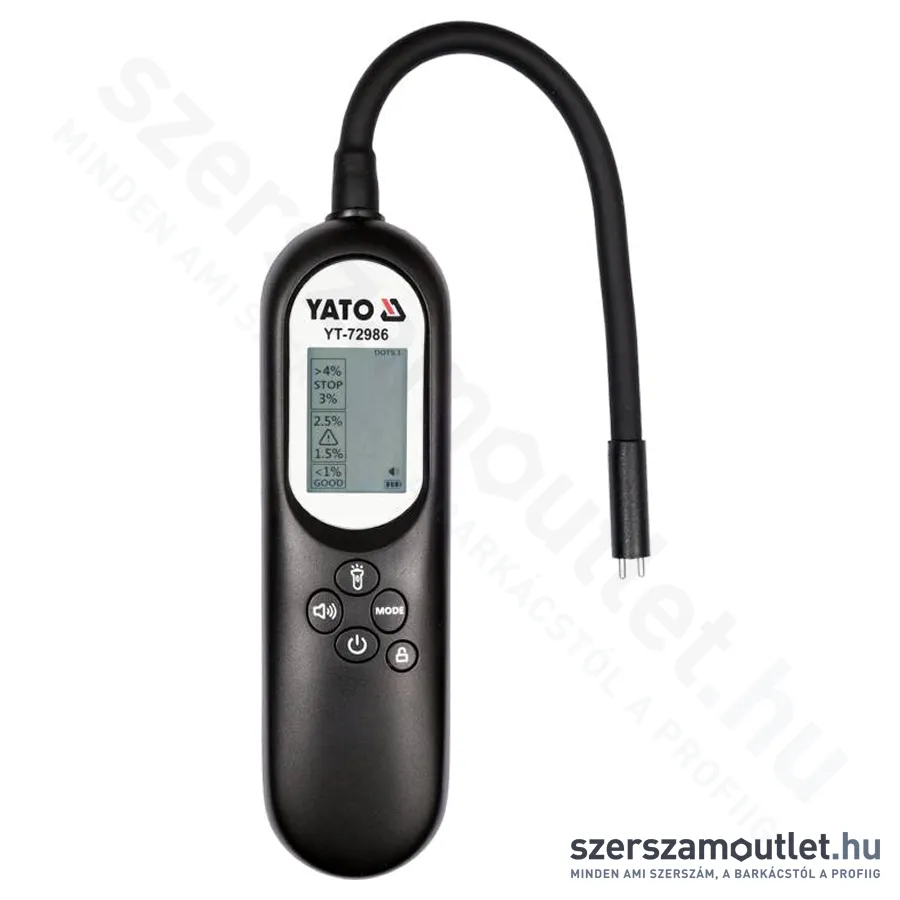 YATO Fékfolyadék teszter digitális kijelzővel DOT3-4-5.1 3,7V (YT-72986)
