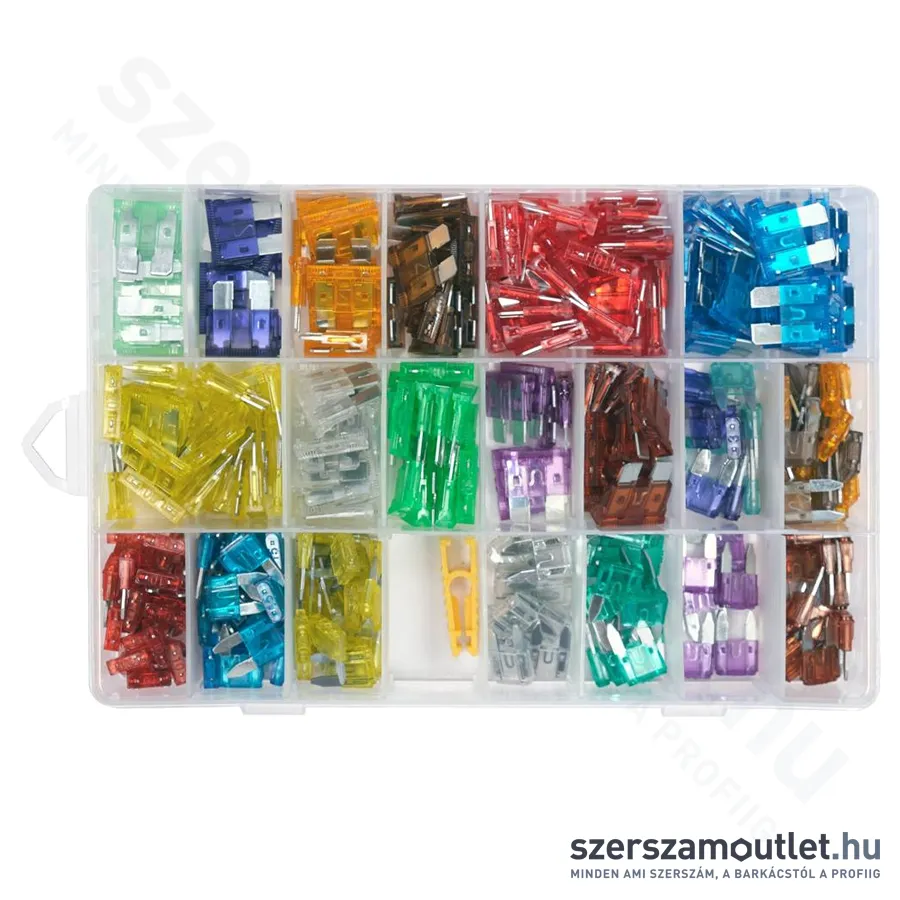 YATO Késes biztosíték készlet mini/normál 301db-os (YT-83148)