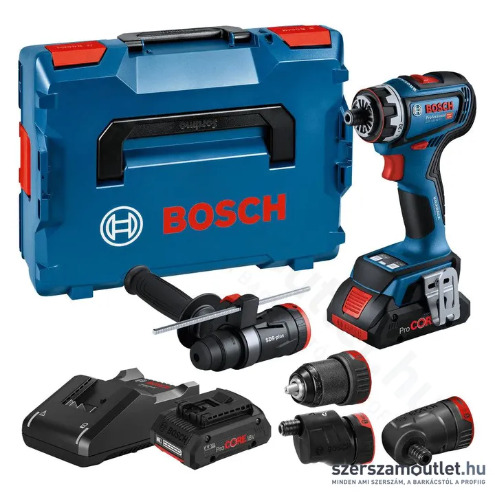 BOSCH GSR 18V-90 FC Akkus szénkefementes fúró-csavarozó (2x18V/4.0Ah) L-boxxban (06019K6200)