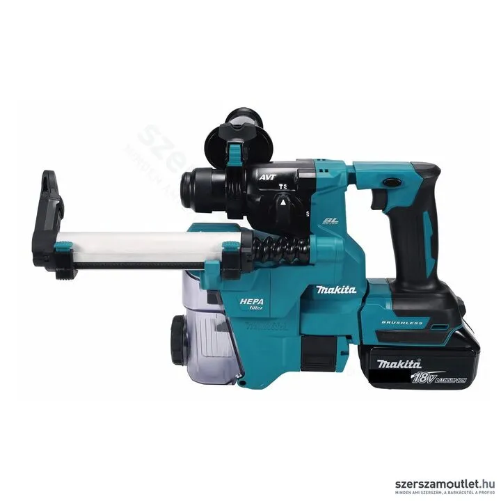 MAKITA DHR183RTWJ Akkus szénkefementes SDS-Plus fúrókalapács 1,7J (AVT) MakPac kofferben (2x18V/5,0A