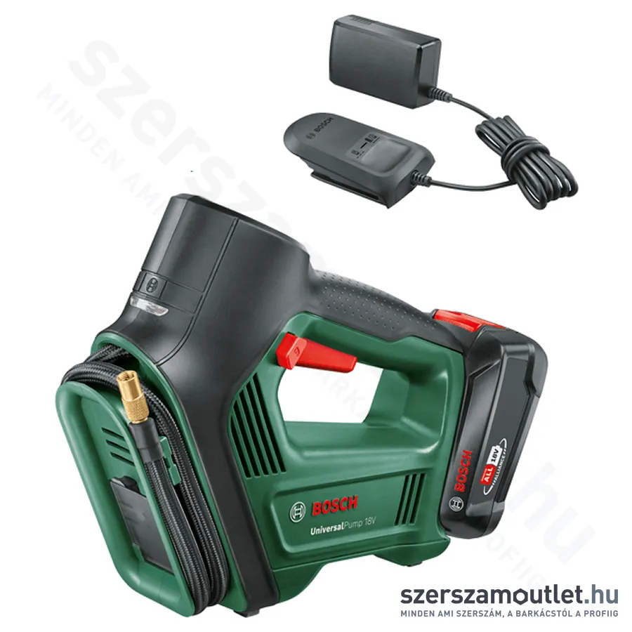 BOSCH Universal Pump Akkus nagynyomású légpumpa 30l/perc 18V (2,5Ah akku és töltő) (0603947101)