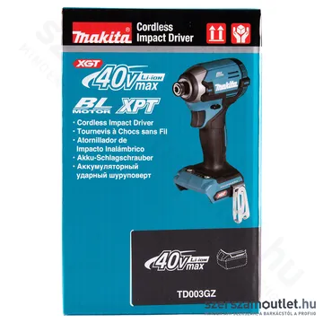 Makita TD003GZ ütvecsavarbehajtó 40Vmax/210Nm/520W /1/4