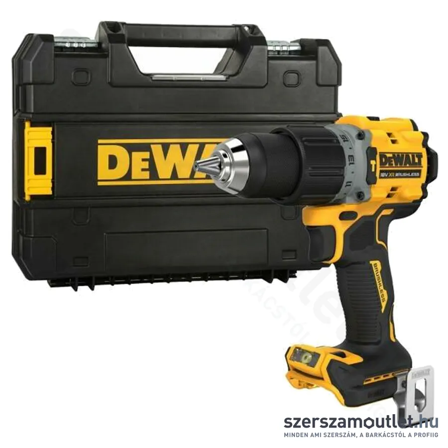 DEWALT DCD805NT Akkus szénkefementes ütvefúró csavarozó + TSTAK 90/34Nm 18V (akku és töltő nélkül)