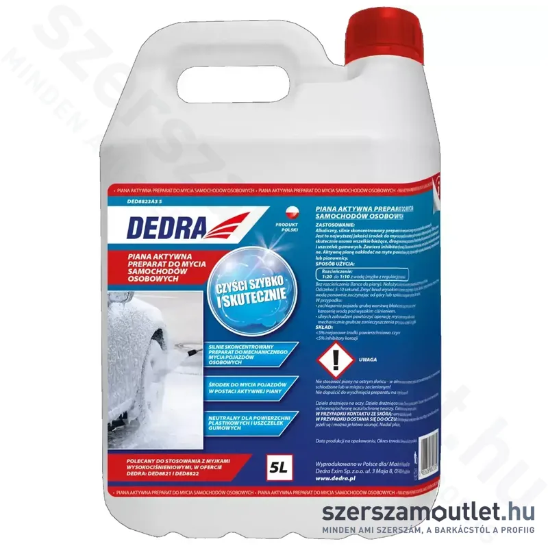 DEDRA Aktív habos autósampon (5 liter) (DED8823A35)