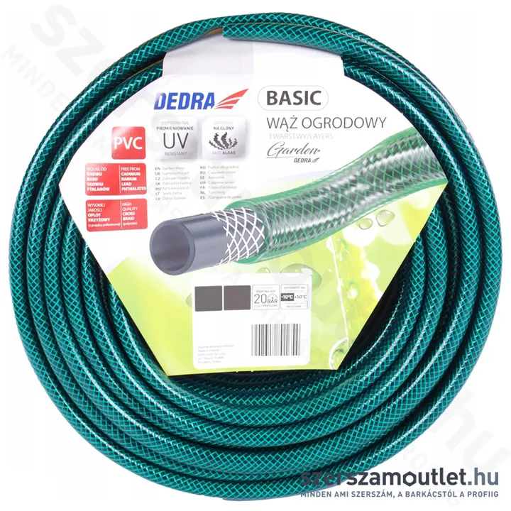 DEDRA Locsolótömlő 50m (1/2