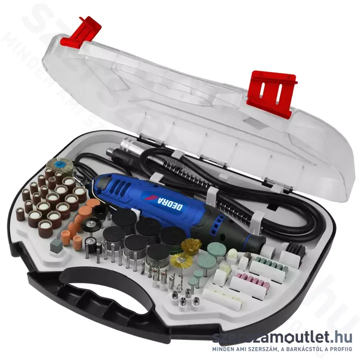 DEDRA Mini csiszológép + tartozékok (135W)
