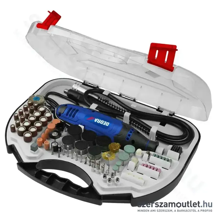DEDRA Mini csiszológép + tartozékok (135W)