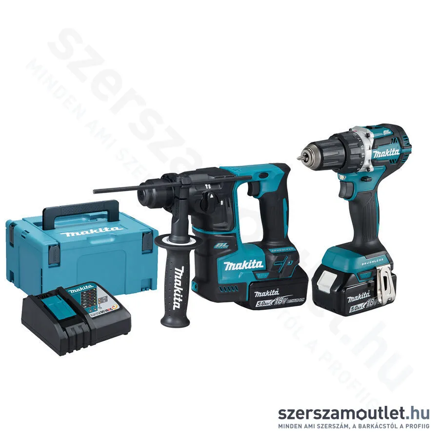 MAKITA DLX2271TJ Akkus gépszett DDF484Z+DHR171Z (2x5,0Ah/18V)