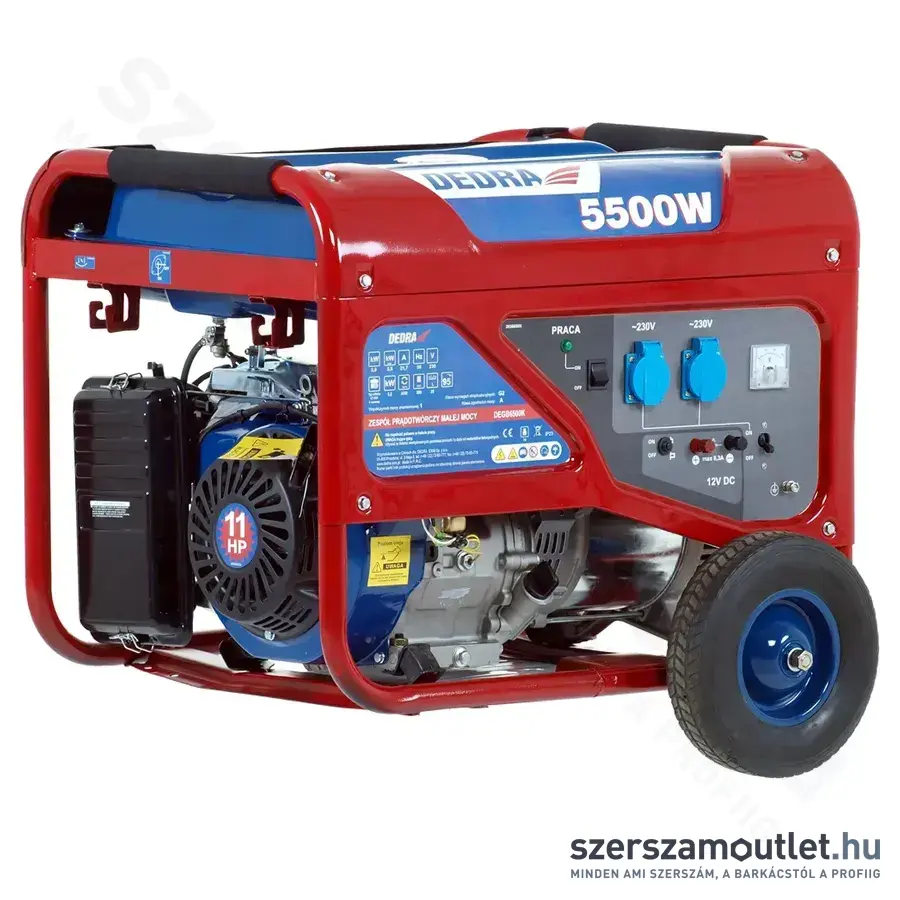 DEDRA Áramfejlesztő (5,5kW/11LE) (DEGB6500K)