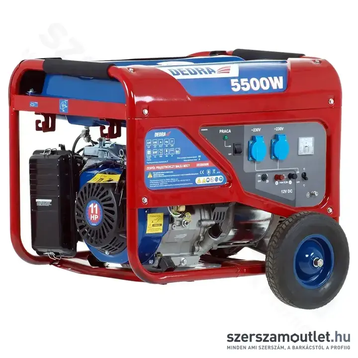 DEDRA Áramfejlesztő (5,5kW/11LE) (DEGB6500K)