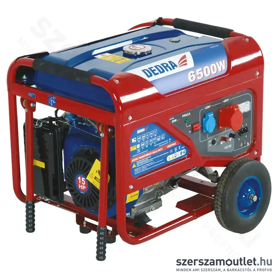 DEDRA Áramfejlesztő (6,5kW/15LE) (DEGB7503K)