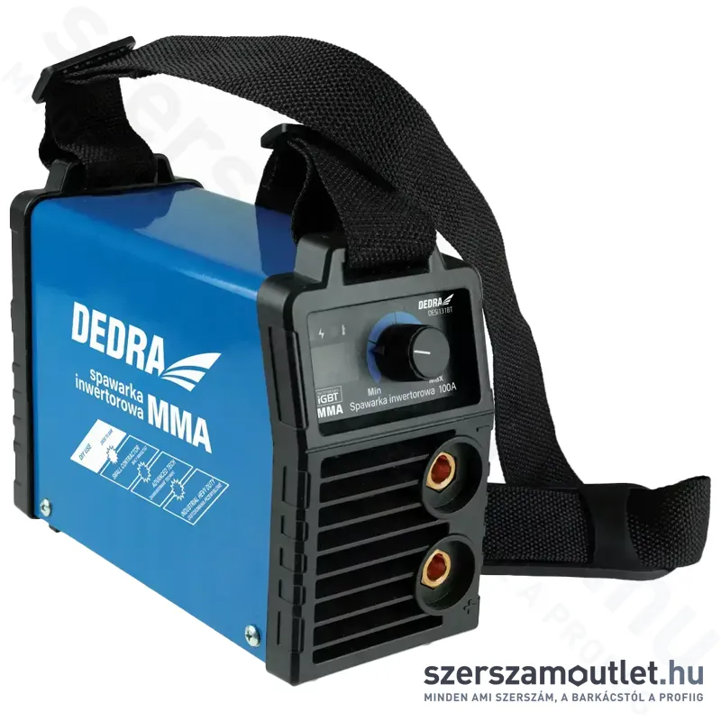 DEDRA Hegesztő inverter LCD kijelzővel (10-100A) (DESI131BT)