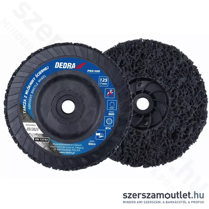 DEDRA Tisztítótárcsa 125mm M14 (F62-125)
