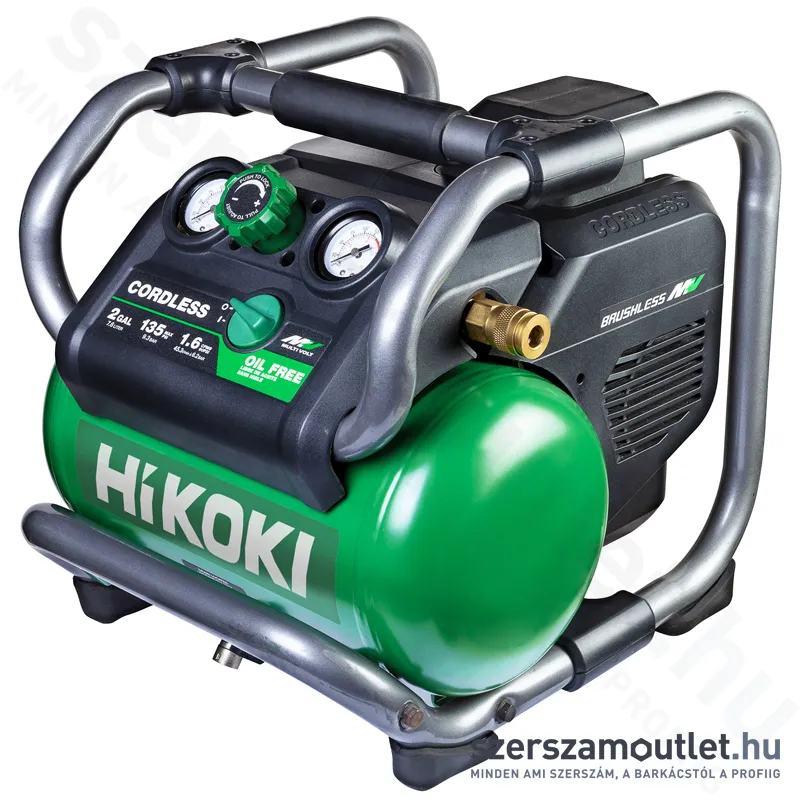 HIKOKI EC36DA -W4Z Akkus kompresszor (7,6L/9,2bar) MULTI VOLT(36V) (Akku és töltő nélkül!)