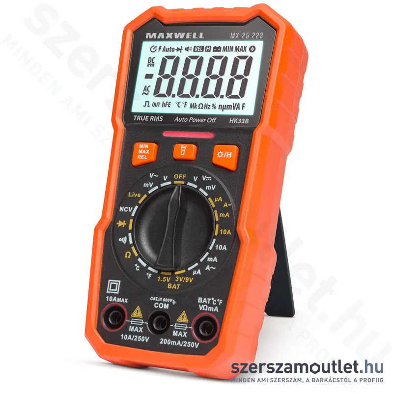 MAXWELL Digitális multiméter hőmérsékletméréssel (25223)