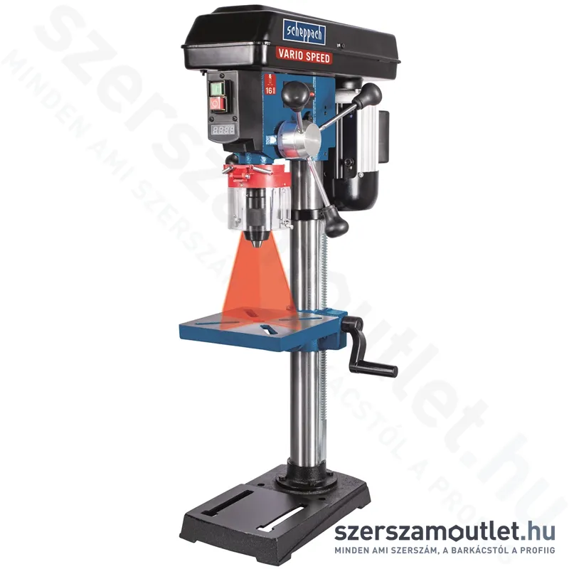 SCHEPPACH DP 19 VARIO Oszlopos fúró lézeres központosítással 550W (5906820901)