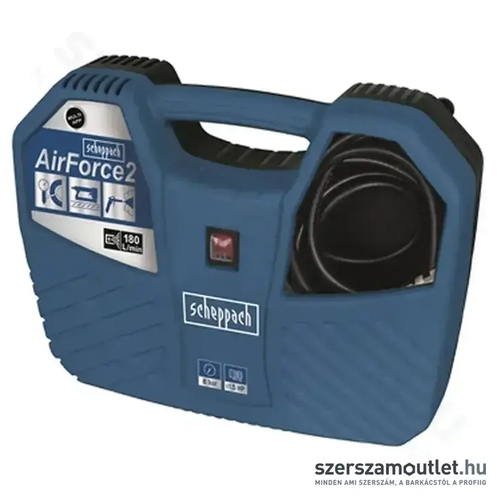 SCHEPPACH AIR FORCE 2 Olajmentes táskakompresszor (1100W/8bar)