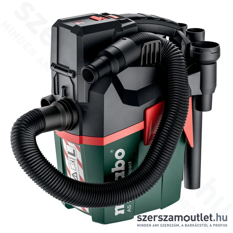 METABO AS 18 L PC COMPACT Akkus porszívó (18V) (Akku és töltő nélkül)