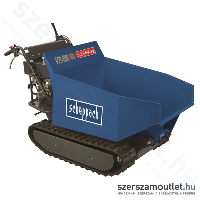 SCHEPPACH DP 5000 Hernyótalpas szállítógép hidraulikus billenéssel (max.:500kg)