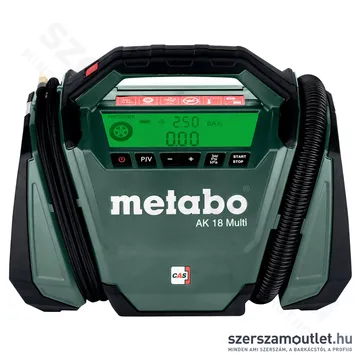 METABO AK 18 Multi Akkus kompresszor 11bar, 16l/min 18V (Akku és töltő nélkül) (600794850)