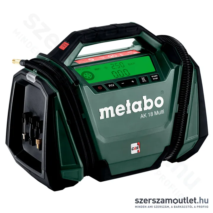 METABO AK 18 Multi Akkus kompresszor 11bar, 16l/min 18V (Akku és töltő nélkül) (600794850)