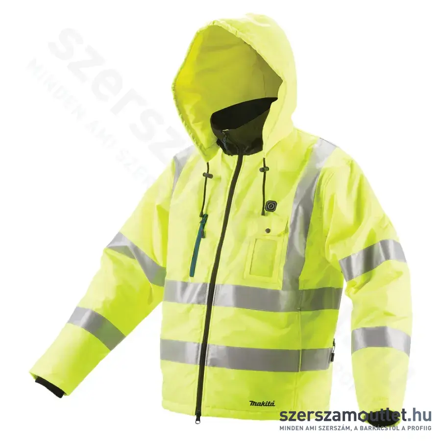 MAKITA Fűthető kabát 2XL 10,8V (Neon sárga) (Akku és töltő nélkül) (CJ106DZ2XL)