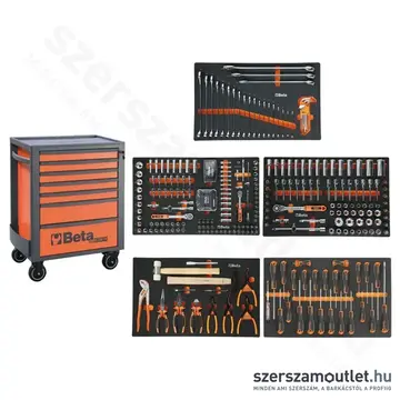 BETA 2400 RSC24/7-VA Szerszámkocsi 7 fiókos, autószerelő szerszámokkal 184db-os (024004038)