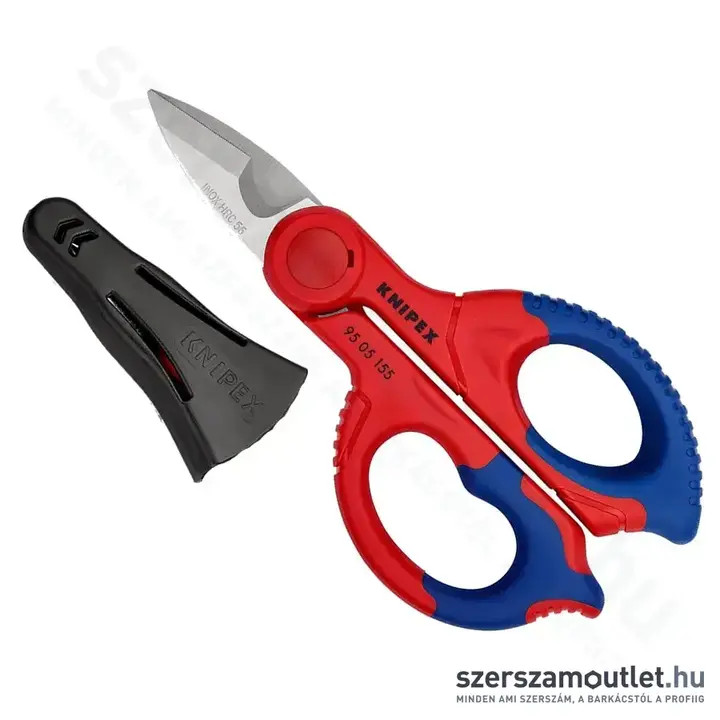 KNIPEX Villanyszerelő olló 155mm (95 05 155 SB)