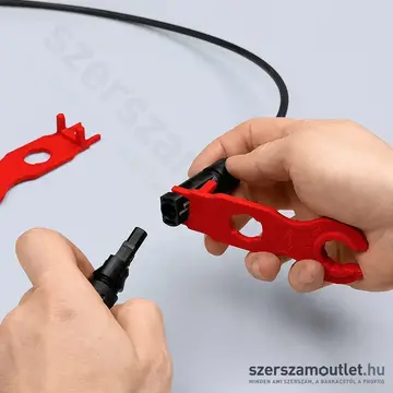 KNIPEX Szerelőszerszám készlet MC4 szolár dugós csatlakozókhoz 2db (Multi-contact) (97 49 66 2)