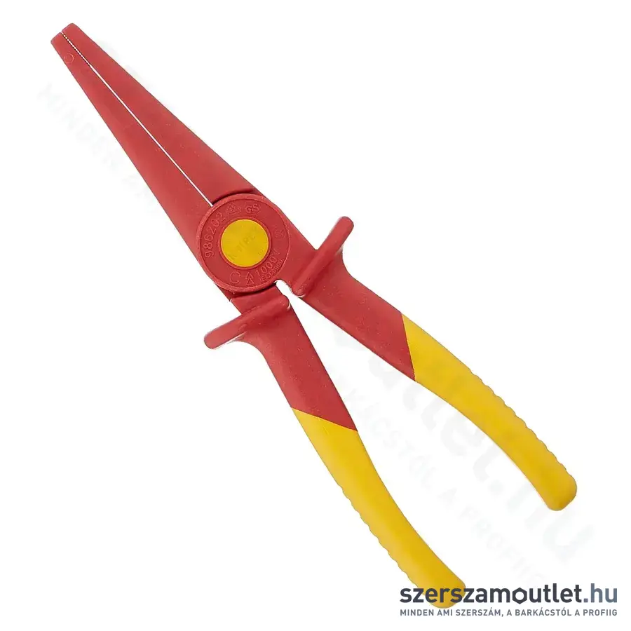 KNIPEX Félkerek csőrű műanyag fogó, szigetelt 220mm (98 62 02)