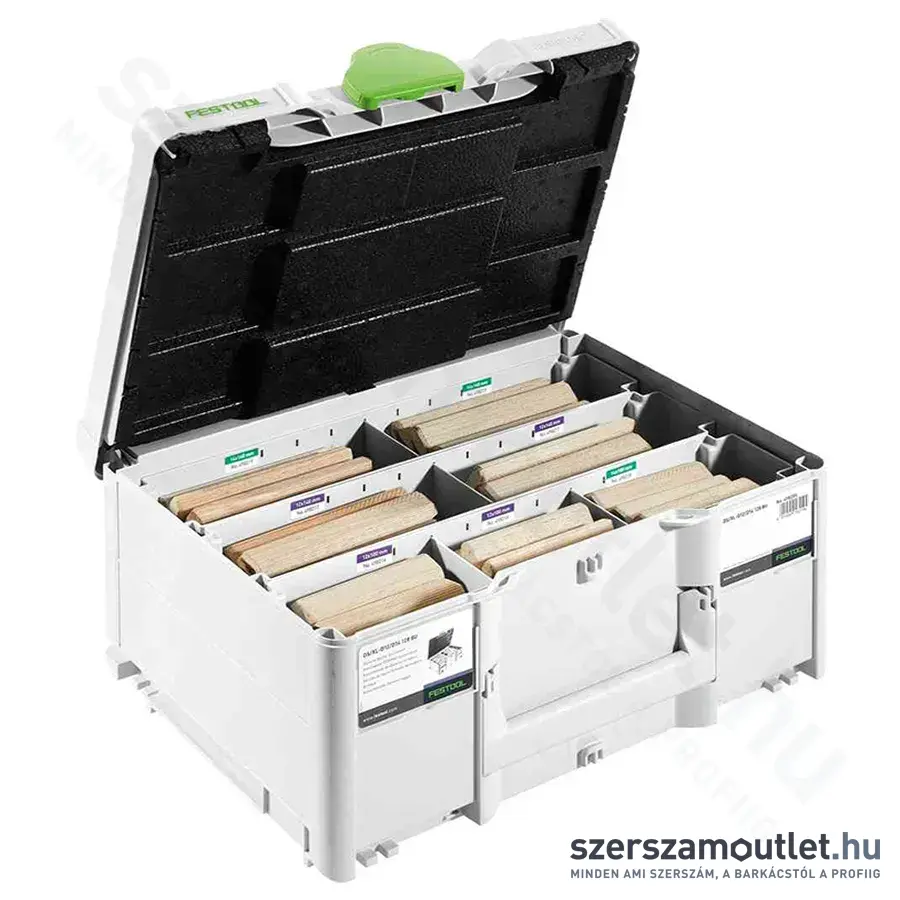FESTOOL DOMINO XL bükkfa választék DS/XL D12/D14 128 részes BU DF 700-hoz