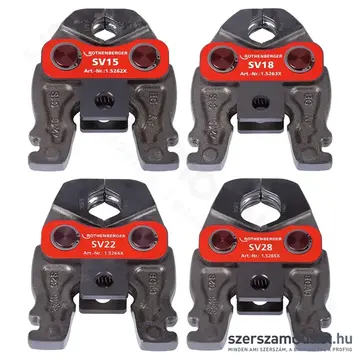 ROTHENBERGER Compact préspofa készlet M15-18-22-28+Rocase (acélhoz)