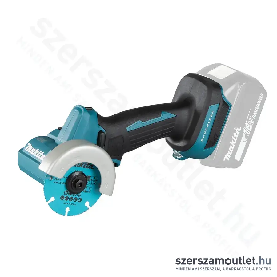 MAKITA DMC300Z Akkus szénkefementes sarokcsiszoló 76mm (18V) (Akku és töltő nélkül!)