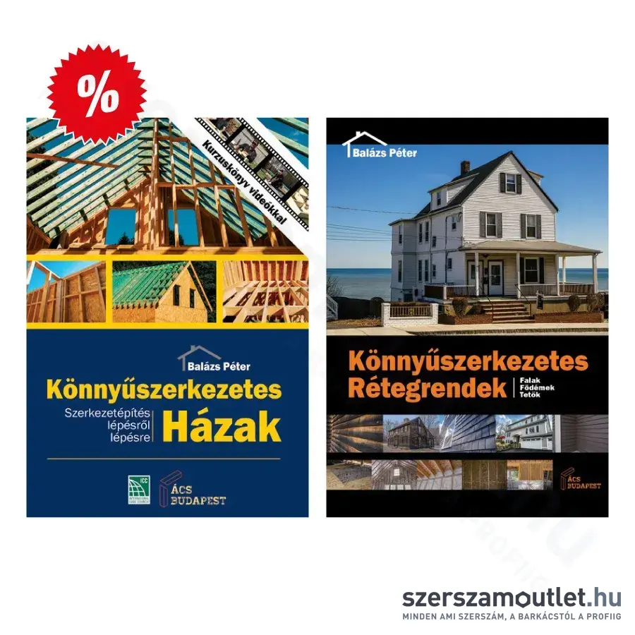 ÁCS BUDAPEST Könnyűszerkezetes 1-2: Balázs Péter [Kedvezményes könyv csomag -15%] (ACS001+002)