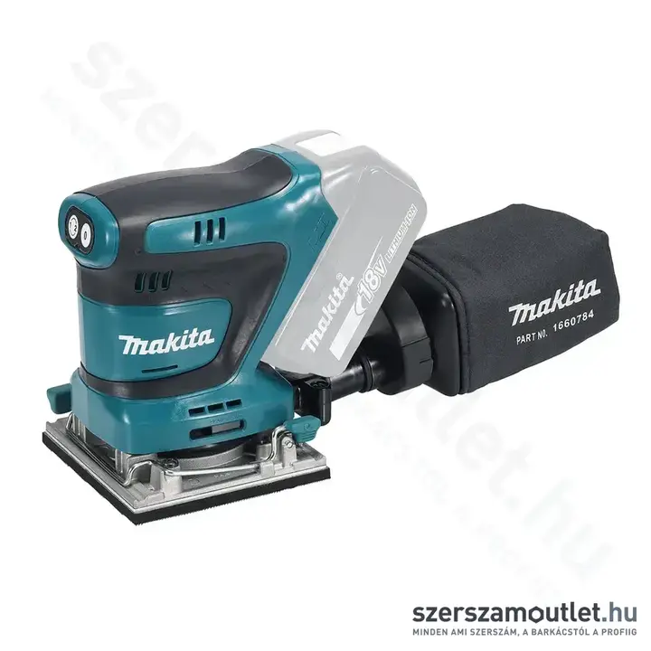 MAKITA DBO484Z Akkus rezgőcsiszoló (18V/112x102mm) (Akku és töltő nélkül!)