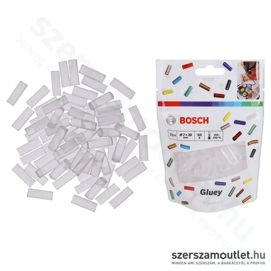 BOSCH Gluey Ragasztórúd 7x20mm (Átlátszó) (2608002004)