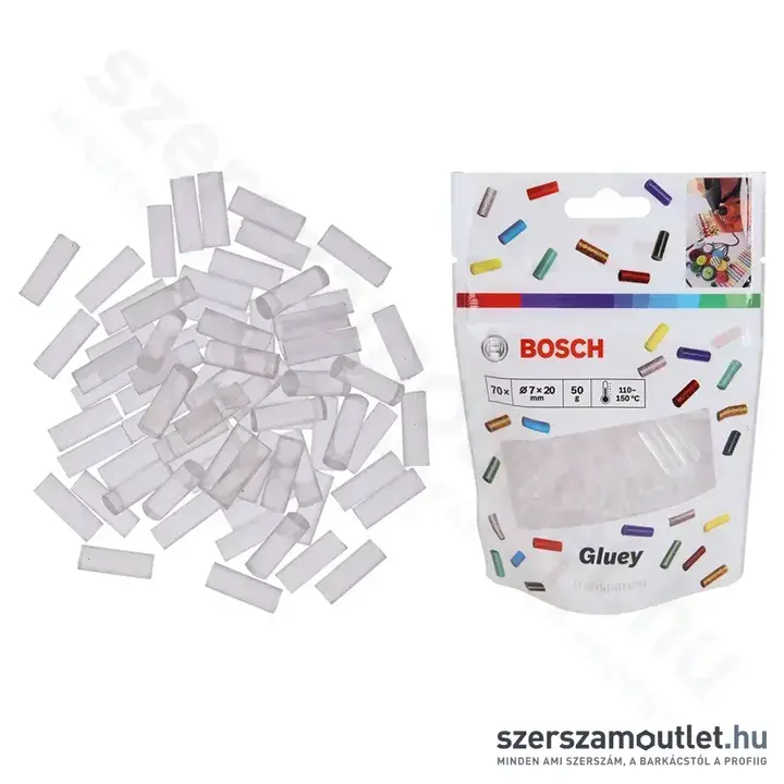 BOSCH Gluey Ragasztórúd 7x20mm (Átlátszó) (2608002004)