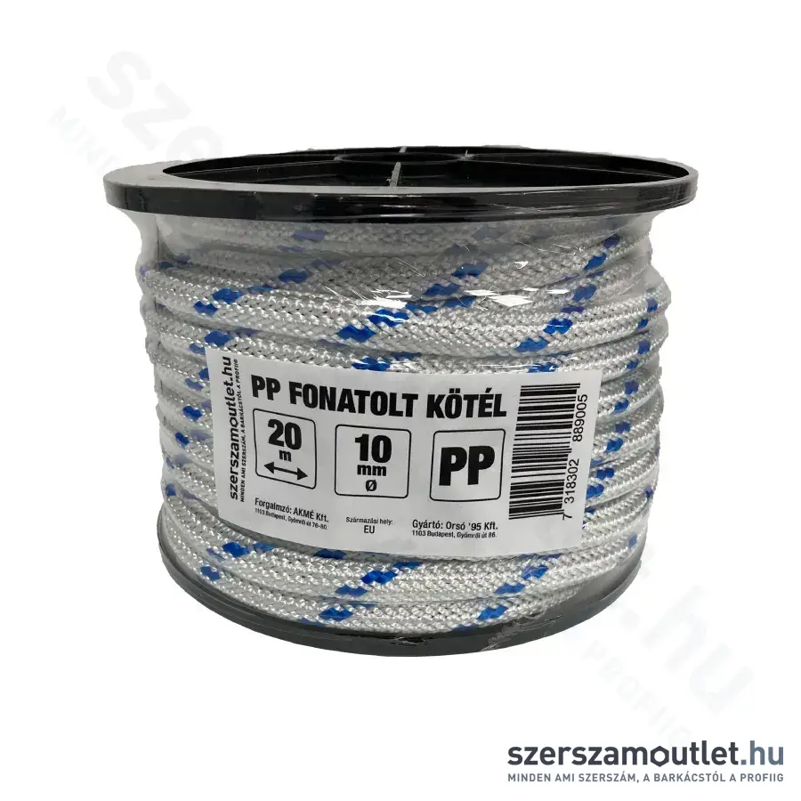 SZERSZÁMOUTLET Fonatolt PP kötél/zsinór (10mm/20m)