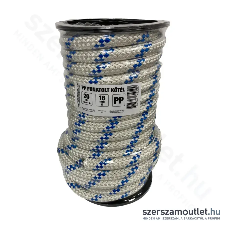 SZERSZÁMOUTLET Fonatolt PP kötél/zsinór (16mm/20m)