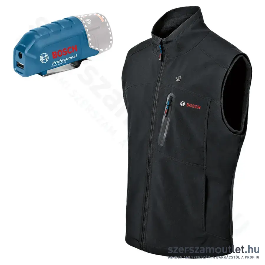 BOSCH GHV 12+18V XA Fűthető mellény L-es (Fekete) (Akku és töltő nélkül!)