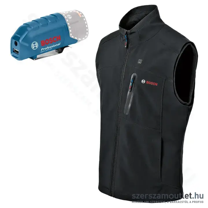 BOSCH GHV 12+18V XA Fűthető mellény L-es (Fekete) (Akku és töltő nélkül!)