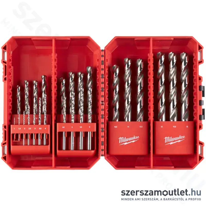 MILWAUKEE THUNDERWEB HSS-G Fémfúró készlet 25 részes (1-13mm) (4932493870)