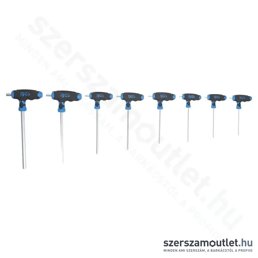 BGS T-fogantyús imbuszkulcs készlet 2-10mm 8db-os (BGS-8484)