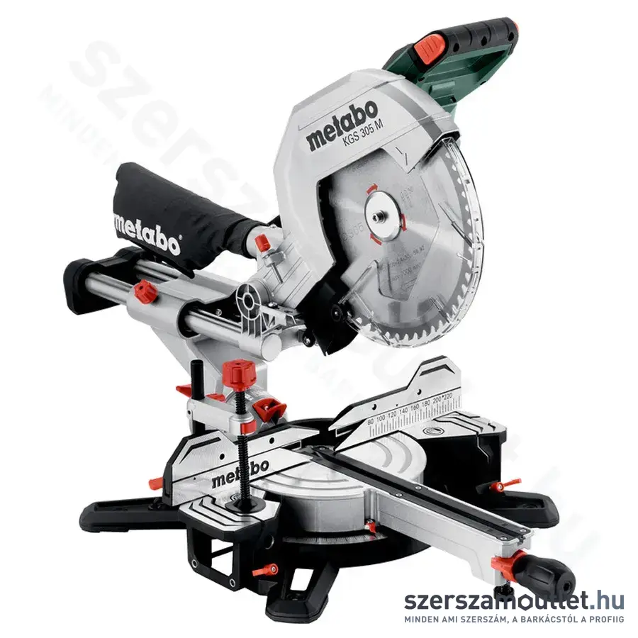 METABO KGS 305 M Fejező és gérvágó fűrész húzófunkcióval 305mm, 2000W (Lágyindítás) (613305000)